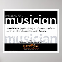 Plakat-Definition - Musiker