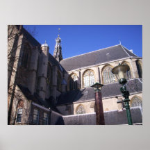 Plakat der Alkmaar-Kathedralen-Ansicht A