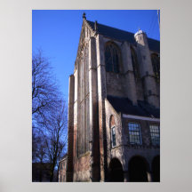 Plakat der Alkmaar-Kathedralen-Ansicht B