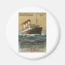 Plakat der Hamburg 1899 - Kreuzschiff-Zwischenlage Magnete
