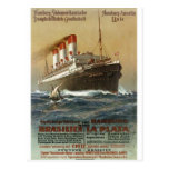 Plakat der Hamburg 1899 - Kreuzschiff-Zwischenlage Postkarten