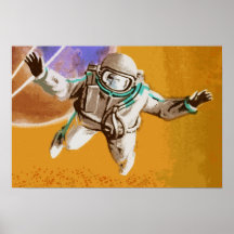 Plakat des Astronauten-17