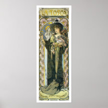 Plakat-Druck Alphonse [Alfons] Mucha: La Tosca