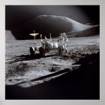Plakat/Druck: Astronaut Irwin auf Mond