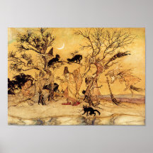 Plakat/Druck: Der Hexe-Sabbat - Halloween-Kunst