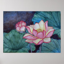 Plakat-Druck der Lotos-Blumen-#3