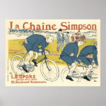 Plakat/Druck: Fahrrad-Ketten-Anzeige Toulouse Laut