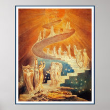 Plakat/Druck:  Jakobs Leiter - William Blake