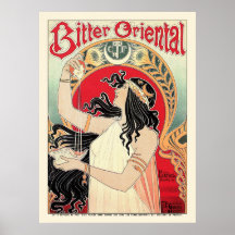 Plakat-Druck: Kunst Nouveau - bitterer Orientale