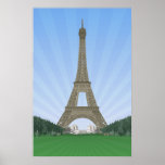 Plakat: Eiffelturm Paris: Vektorzeichnen