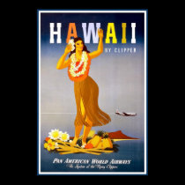 Plakat-Hawaii Vintage Anzeige poster
