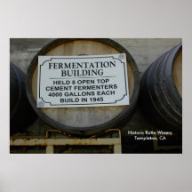 Plakat: Historische Rotta Weinkellerei in Templeto
