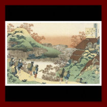Plakat japanischen malenden C. 1835-36 poster