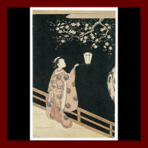 Plakat japanischer malender C. später 1760's poster