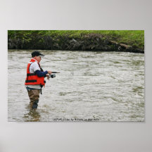 Plakat-/Jungen-Fischen in Willow-Creek