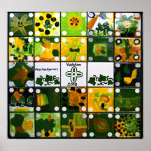 Plakat Klassen-Kunst-Projektes des Frau-Montgomery