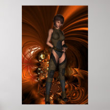 Plakat-Kunst-Fantasie-Raum-Kammer-Mädchen