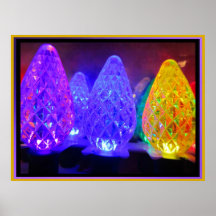 Plakat - LED farbige Kunst