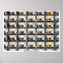 Plakat mit LED-Stadions-Anzeige