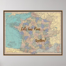 Plakat Paris zusammen finden