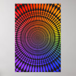 Plakat: Regenbogen-Schwindel: Psychedelisches abst