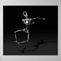 PLAKAT - RÖNTGENSTRAHL-SKELETON FREUDE-SPRUNGS-SCH