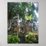 PLAKAT - tropischer Bali-Garten poster