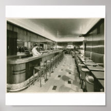 Plakat-Vintag-Neues York-Restaurant