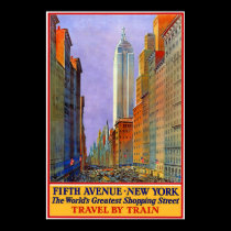 Plakat-Vintage, 5. Allee New York poster