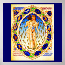 Plakat-Vintage Astrologie/Divination-1