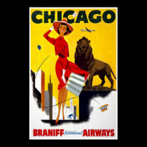 Plakat-Vintage Chicago-Anzeige poster