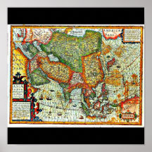 Plakat-Vintage Karten-Jodocus Hondius 11