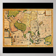 Plakat-Vintage Karten-Jodocus Hondius 23