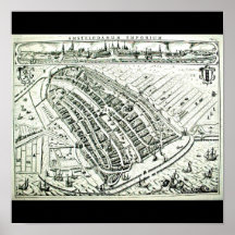 Plakat-Vintage Karten-Jodocus Hondius 24
