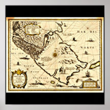 Plakat-Vintage Karten-Jodocus Hondius 29