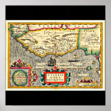 Plakat-Vintage Karten-Jodocus Hondius 30