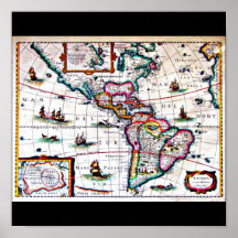 Plakat-Vintage Karten-Jodocus Hondius 37