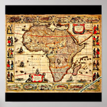 Plakat-Vintage Karten-Jodocus Hondius 43