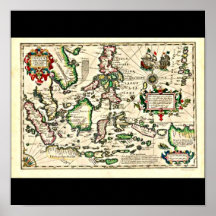 Plakat-Vintage Karten-Jodocus Hondius 5
