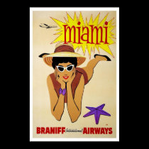 Plakat-Vintage Miami-Anzeige poster