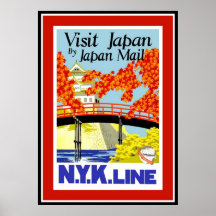 Plakat-Vintage Reise Japan