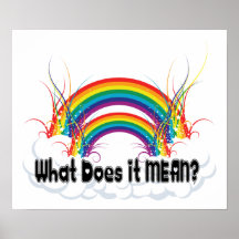 PLAKAT - WAS ES GEMEINER DOPPELTER REGENBOGEN TUT
