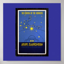 Plakat-WPA Chicago-Drama Himmel-WPAs