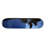 Plam Bäume am Sonnenaufgang Skateboardbrett
