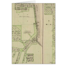 Plan der Stadt von McGregor Grußkarten
