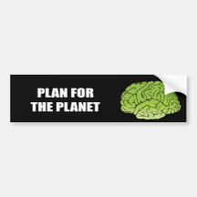 PLAN FÜR DEN PLANETEN AUTO AUFKLEBER