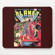 Planeten-Comicen Mauspads