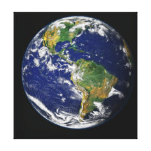 Planeten-Erde Leinwand Druck