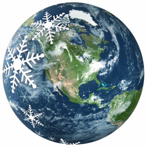 Planeten-Erdweihnachtsverzierung Photostatuen