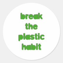 Plastik Runde Sticker